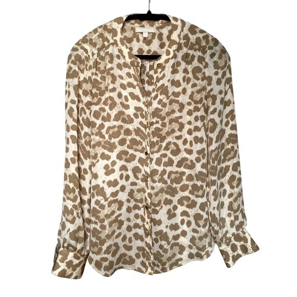Banana Republic - Cheetah Print Blouse - Size 2 - Picture 1 of 13